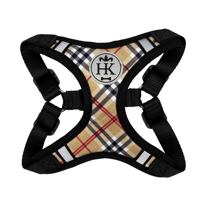 Pet wearing High Street Plaid Scout Harness.