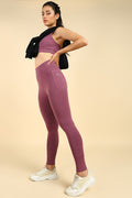 Rosewood Mom Legging; high waist provides support and comfortable fit for daily wear.