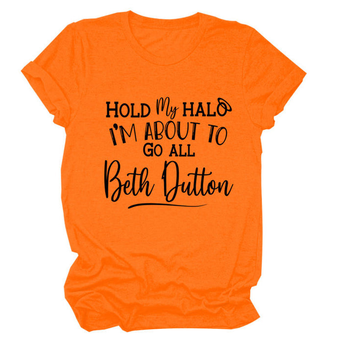 Orange (black font) / S