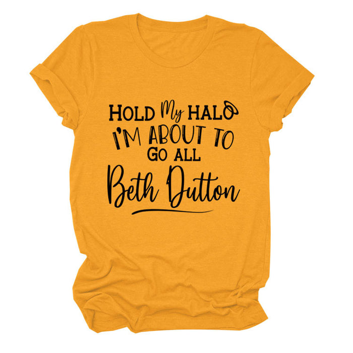 Mustard yellow (black font) / S