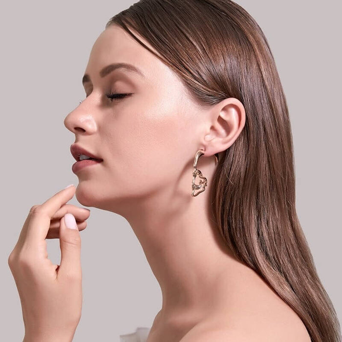 Hollow Skull Stud Earrings