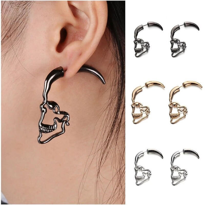 Hollow Skull Stud Earrings