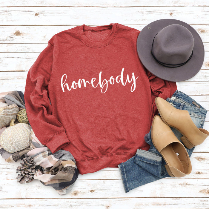 Red sweater (white font) / S