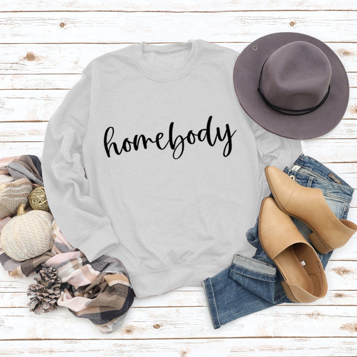 Home Body Round Neck Fashion Autumn and Winter Long-sleeved Loose Large Size Ladies Sweater