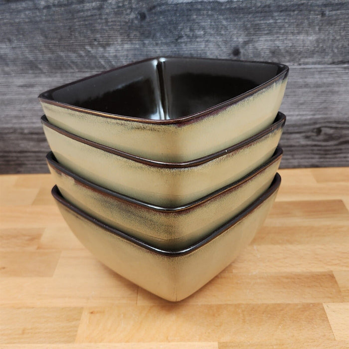 Home Trends Mosaic Tile Set of 4 Square Soup Cereal Bowl 5 3/4 Inch (14cm)