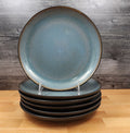 Home Trends Rave Sky Blue Set of 6 Salad Dessert Plates 8 Inch Dinnerware