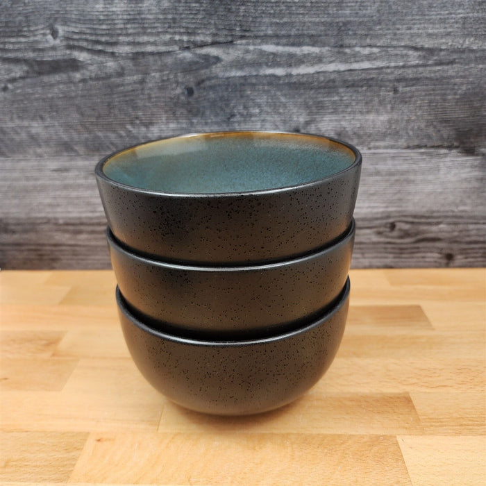 Home Trends Sky Blue Set of 3 Soup Cereal Bowl 6 Inch (15cm) Dinnerware