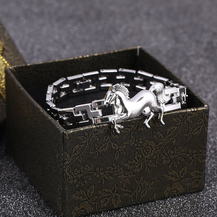 Horse Silver Bracelet