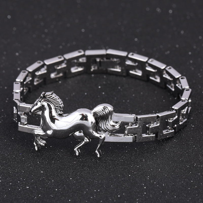 Horse Silver Bracelet