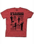 How To Imitate A Chicken Adult Heather Red T-shirt-tvso