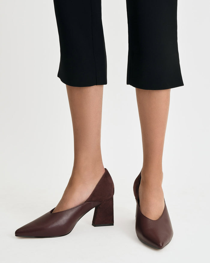 HUGO MID HEELS MERLOT MULTI