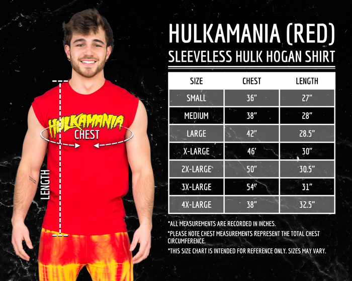 Hulk Hogan Hulkamania Sleeveless Red T-shirt