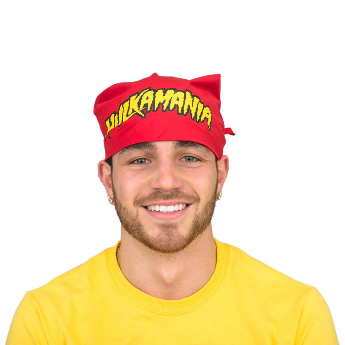 Hulkamania Red/Gold Halloween Cosplay Costume Bandana