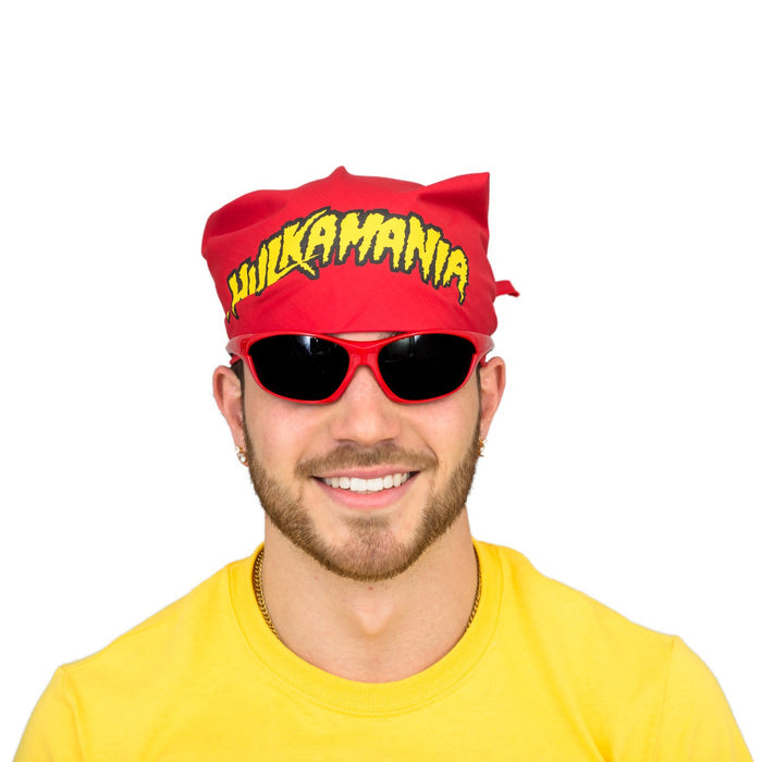 Hulkamania Red/Gold Halloween Cosplay Costume Bandana