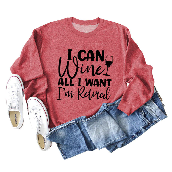 Red sweater (black font) / S