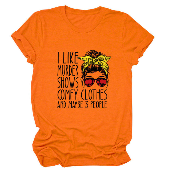 Orange (black letter color picture) / S
