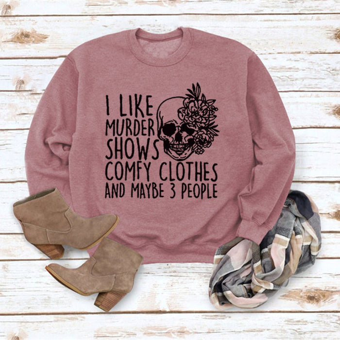 Rose gold sweater (black font) / S