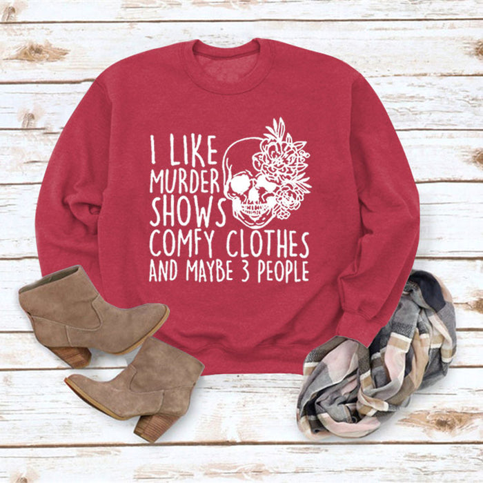 Red sweater (white font) / S