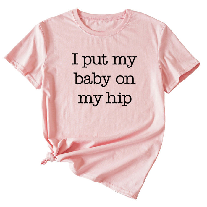 Pink (black font) / S