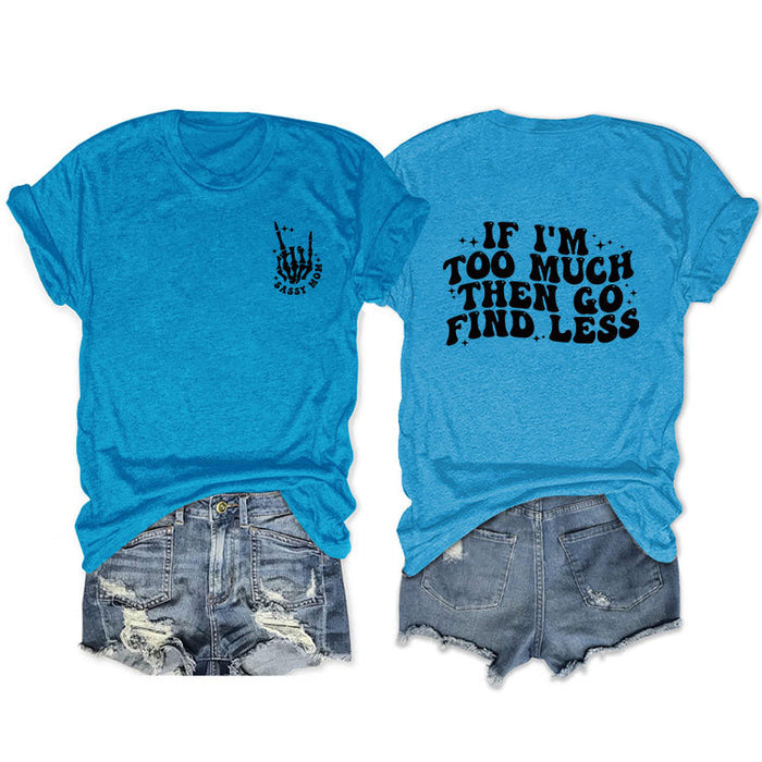 Lake blue front chest (black color) / S