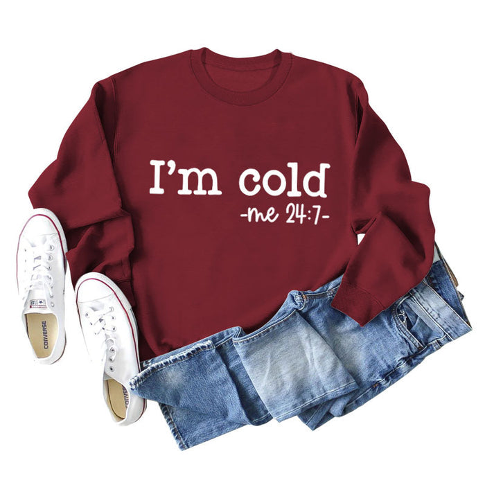 Wine red hoodie (white font) / S