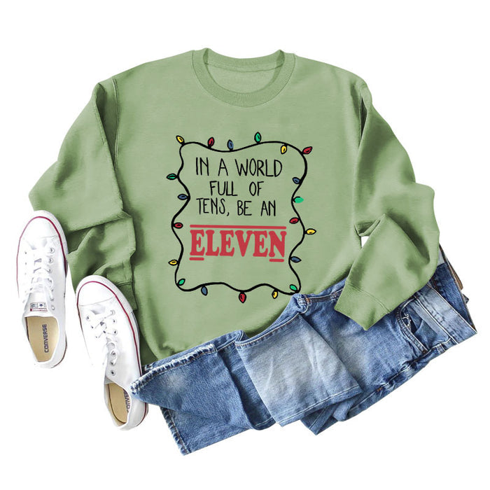 Olive green sweater (black word color picture) / S