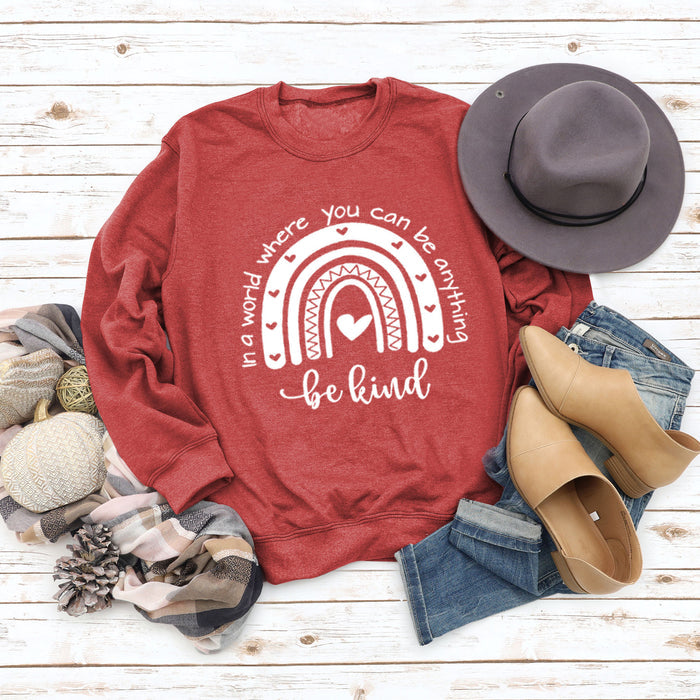 Red sweater (white font) / S