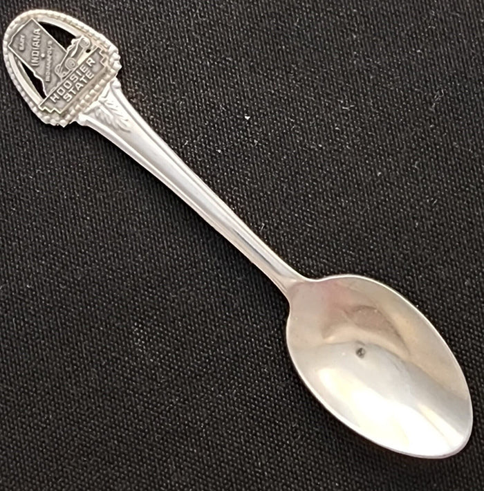 Indiana Hoosier Landmarks Collectible Travel Souvenir State Spoon 4.5" (11 cm)