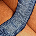 Indigo Geometric H’Mong Batik Cotton Fabric – Recycled
