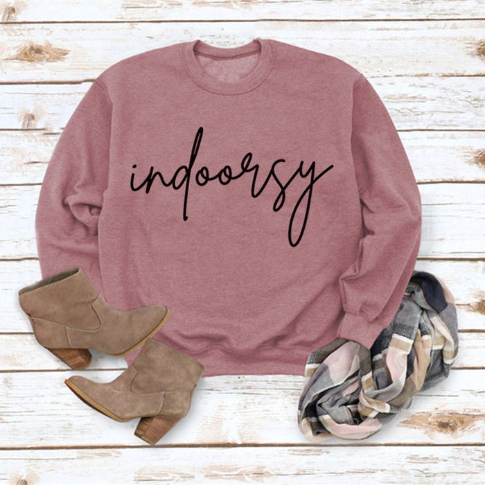 Rose gold sweater (black font) / S