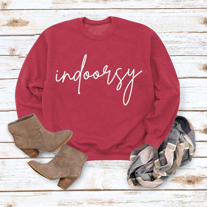 Red sweater (white font) / S
