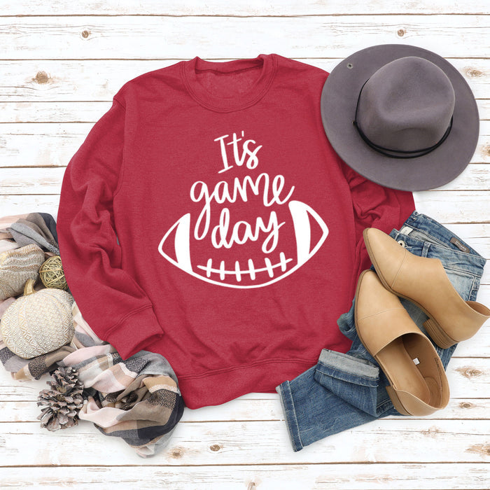 Red sweater (white font) / S