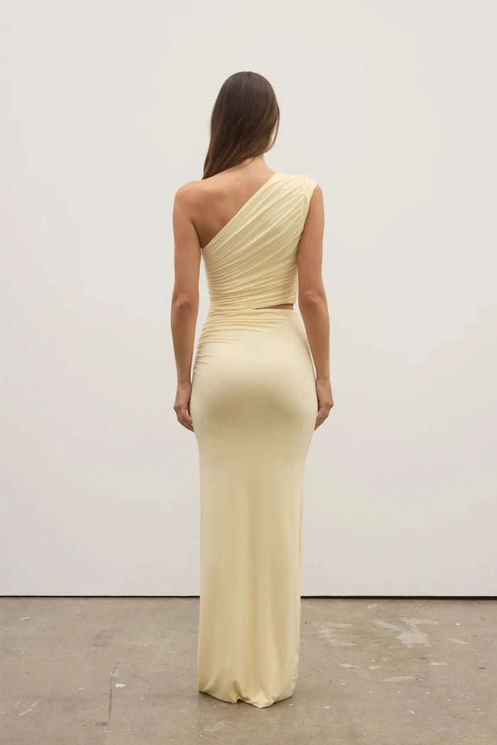 Ivy Maxi Dress - Lemon - SODA Fashion Haus