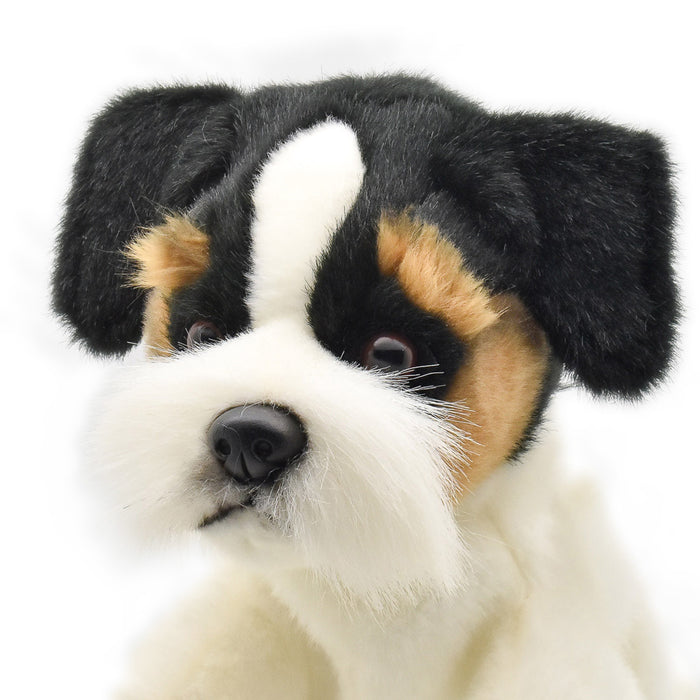 Jack Russell Dog Puppet True to Life Look Soft Plush Animal Learning Toys
