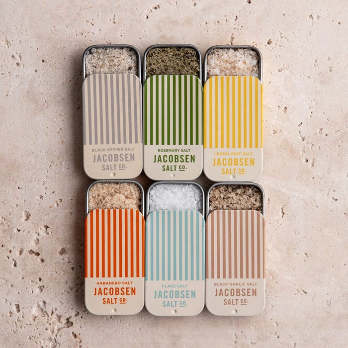 Custom Jacobsen Salt Co. Infused Salt Slide Tin Collection - Corporate Gifts