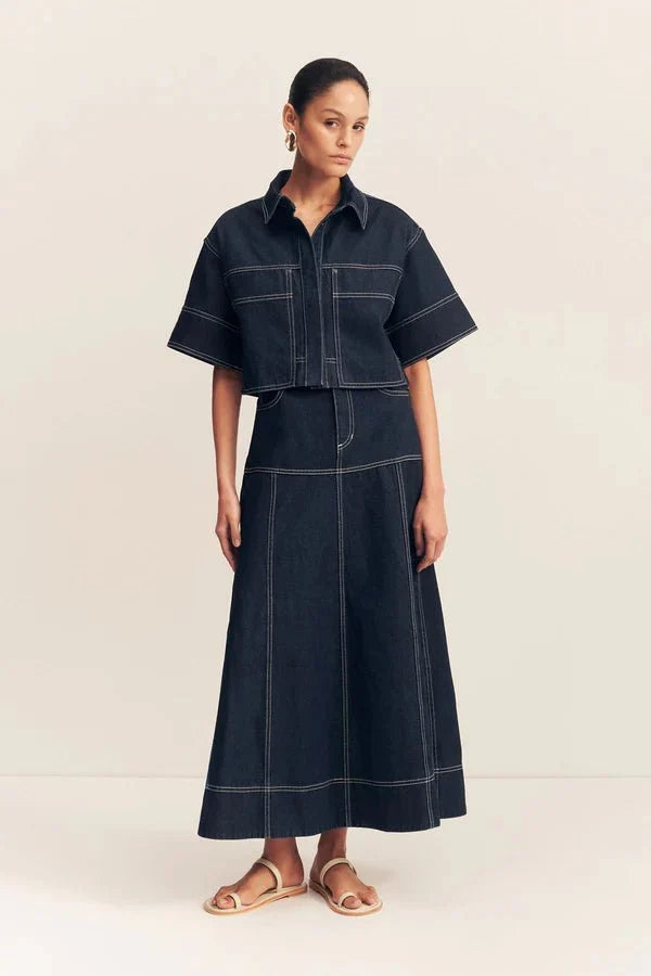 Jaques Cropped Short Sleeve Shirt - SODA Fashion Haus