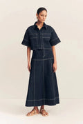 Jaques Cropped Short Sleeve Shirt - SODA Fashion Haus