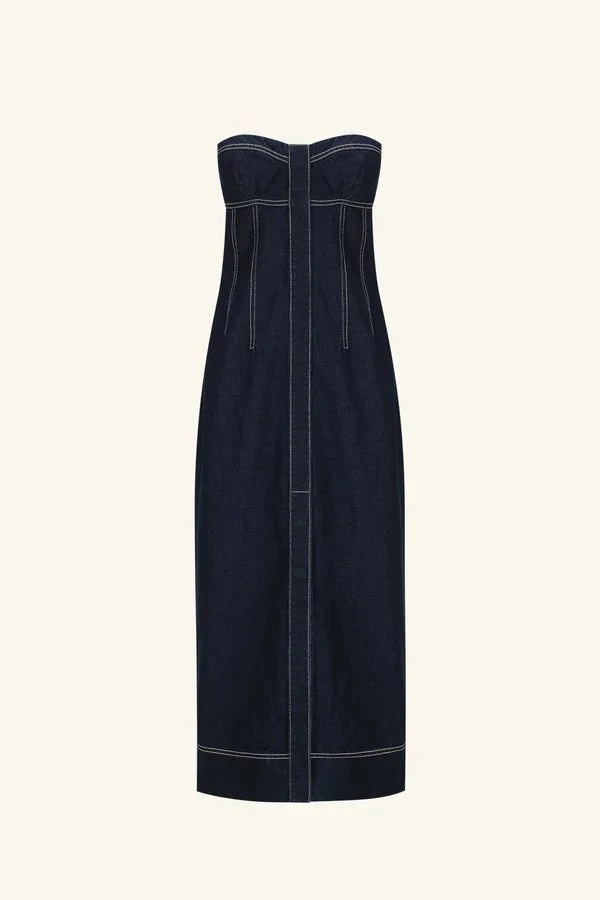 Jaques Strapless Midi Dress - SODA Fashion Haus