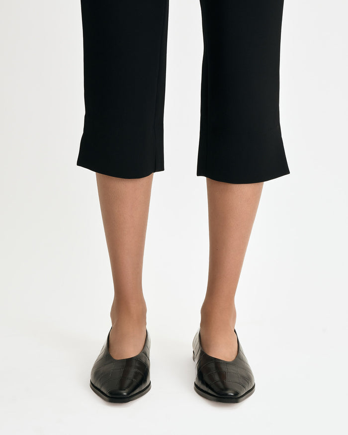 JAXON DRESS FLATS BLACK CROC