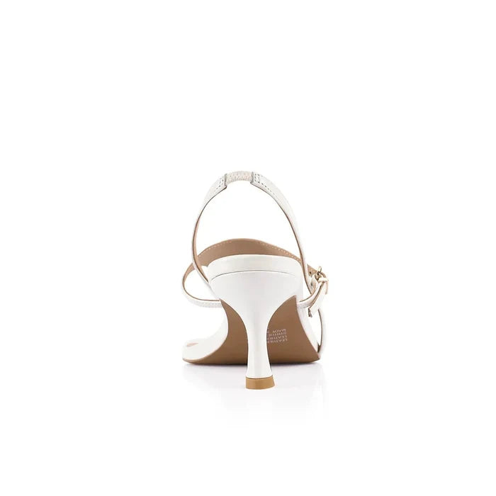 Jemima Sandal White Leather by SODA Fashion Haus - Australian designer | SODA Fashion Haus