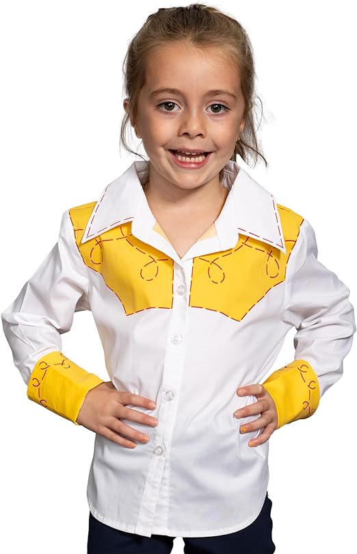 Jessie Cowgirl Kids Children Halloween Costume Cosplay Long Sleeve Button Up Shirt - TVStoreOnline