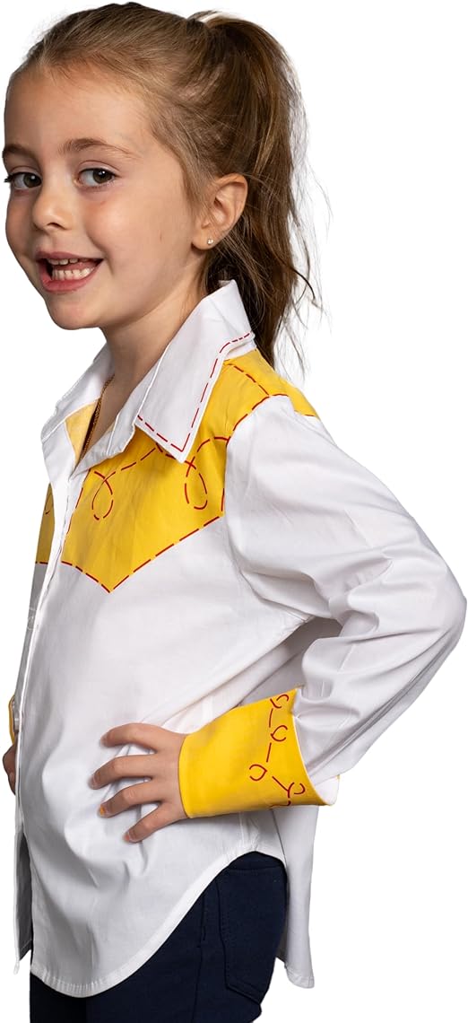 Jessie Cowgirl Kids Children Halloween Costume Cosplay Long Sleeve Button Up Shirt - TVStoreOnline
