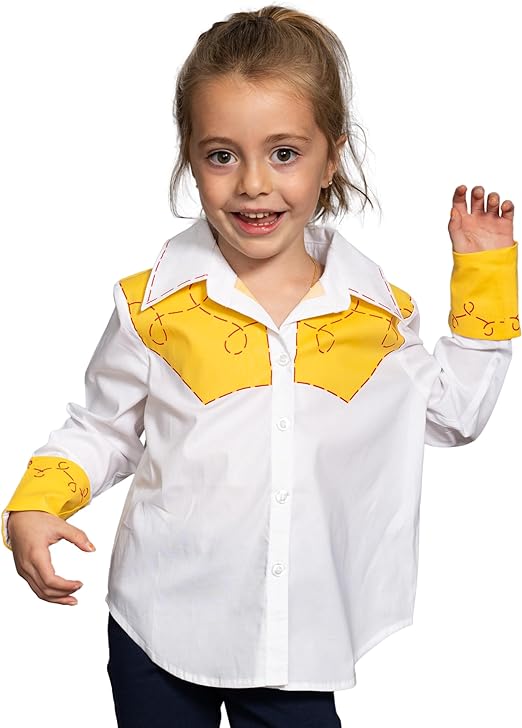 Jessie Cowgirl Kids Children Halloween Costume Cosplay Long Sleeve Button Up Shirt - TVStoreOnline