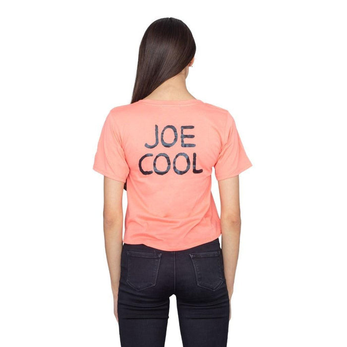 Joe Cool Snoopy Cropped Peach T-shirt-tvso