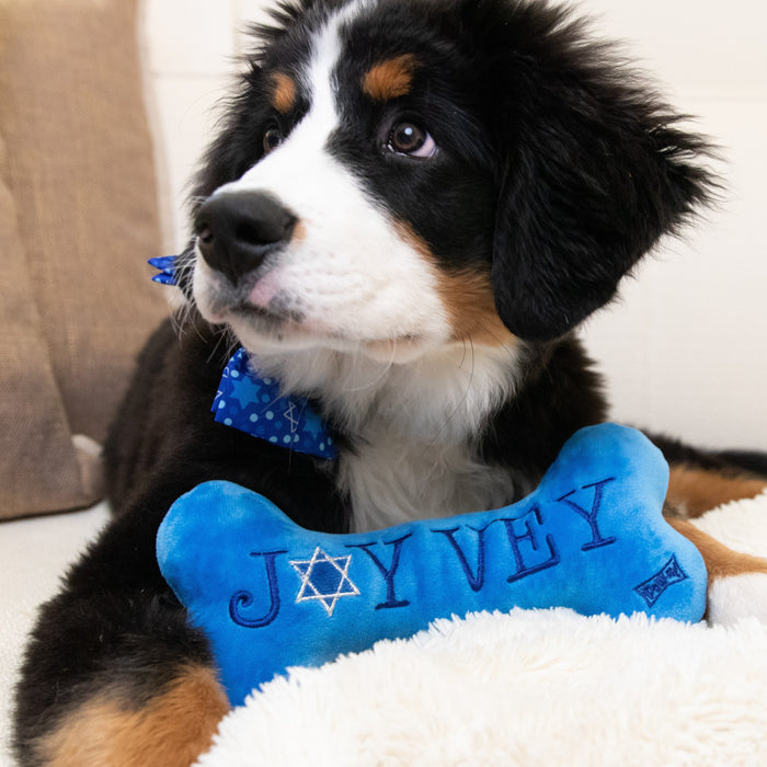 Dog with Joy Vey Bone (Double Sided).