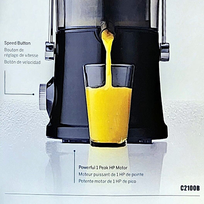 Juicer Extractor Machine 700w 2 Speed Centrifugal by Omega Fruit Vegetable Black