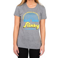 Juno Slinky Spring Walking Toy Gray Juniors T-Shirt-tvso