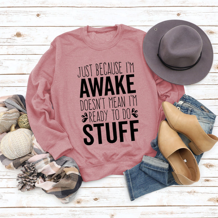 Rose gold sweater (black font) / S