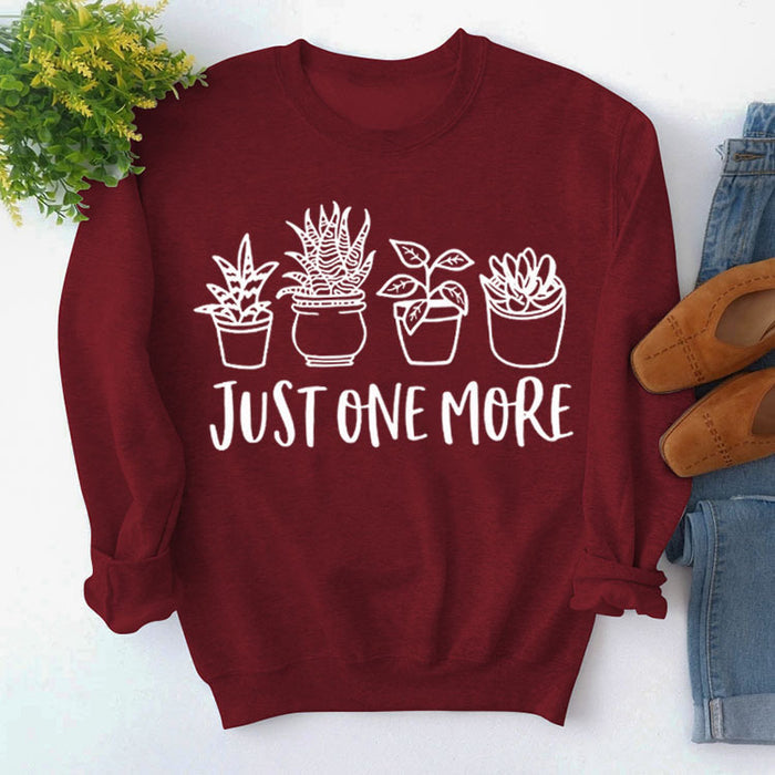 Wine red sweater (white font) / S