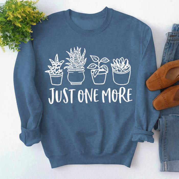 Blue sweater (white font) / S